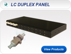 LC DPX 1U 19” Multimode Fixed Patch Panel